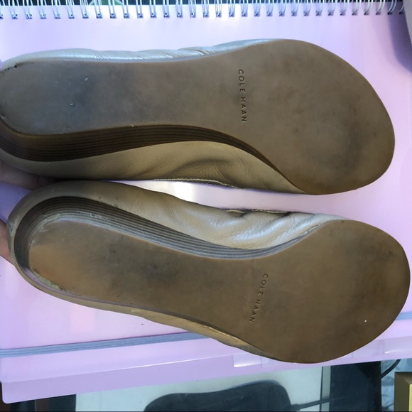 Cole Haan Elsie Cap Toe Nude Wedge Heels - Picture 3 of 7